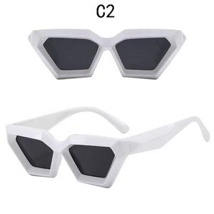 Nouvelles lunettes de soleil œil de chat noires rétro tendance, design de luxe, style Y2K, marque personnalisée, lunettes de soleil vintage pour femmes - Product Image 4