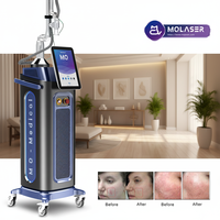 Machine à laser fractionné au CO2 professionnelle MQ Laser pour salon, garantie 1 an, refroidissement par glace pour l'élimination des cicatrices d'acné, traitement des rides