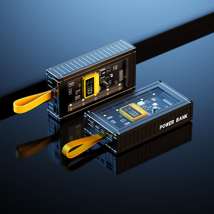 2024 nuevo estilo PD 22,5 W 50000mAh carga rápida batería <span class=keywords><strong>externa</strong></span> transparente banco de energía portátil con Cable para <span class=keywords><strong>iPhone</strong></span> 15 - Product Image 4