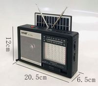 NNS 2028S FM AM SW 3 bandes Radio avec lumière solaire Radio Rechargeable avec USB SD TF lecteur Mp3