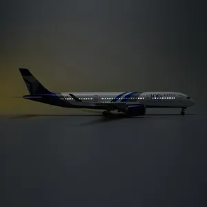 Modelo de Avión de Resina a Escala 1/142 de 47 cm de Delta Air Lines con la Comercialización del 100 Aniversario, <span class=keywords><strong>Airbus</strong></span> <span class=keywords><strong>A350</strong></span>-<span class=keywords><strong>900</strong></span>, con Luces LED y Tren de Aterrizaje - Product Image 2
