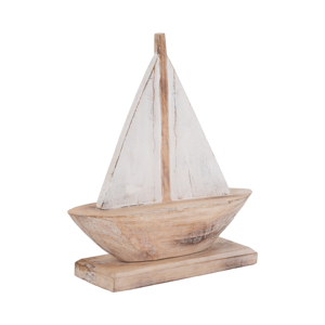 Scultura Decorativa in Legno a Forma di Barca a Vela Costiera per Casa, Ufficio, Bagno, Caminetto, Soggiorno - Product Image 2