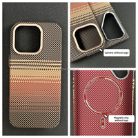 Étui rigide compatible avec chargement sans fil pour iPhone 15 16 Pro Max Étui en fibre de carbone Étuis de téléphone anti-empreintes digitales pour iPhones 15