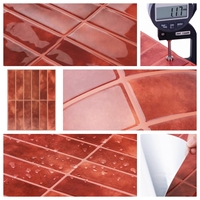 Großhandel Maßgefertigte PU-Tropfbeschichtung Ofenwechsel-Terrakotta Subway Peel&Stick Wandfliesen 290x230mm Küchenrückwand OEM ODM Geringe Mindestbestellmenge