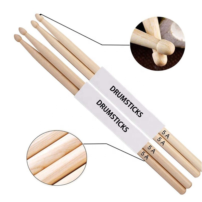 Beste Kwaliteit Custom 5a/5b Drumsticks Hete Verkoop Esdoorn Hout Percussie Instrumenten Duurzame Tas Accessoires Goedkope Prijs Direct