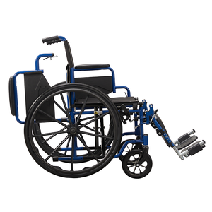 עיצוב חדש מסגרת פלדה מצופה אבקת כחול עם משענת רגל רוממת - Product Image 6