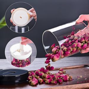 ภาชนะแก้วเก็บอาหาร ถังเก็บเมล็ดกาแฟพร้อมเครื่องชั่ง โถแก้วมีฝาปิด - Product Image 4