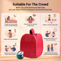 Sauna vapeur portable pliable pour une personne, idéal pour la récupération post-entraînement et l'amincissement