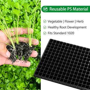 288-Zellen Hochleistungs-Anzuchttablett mit Drainagelöchern für Zwiebeln, Rote Bete, Reis und kleine Samen, passend für 1020 Flach-Hydroponik-Anzuchtsysteme - Product Image 3