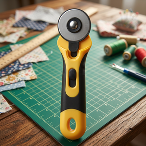 Cortador Rotatorio DK-380 de 60 mm |   Viene con cuchilla recta, cuchilla ondulada, cuchilla dentada, cuchilla giratoria retráctil con mango recto recubierto de goma - Product Image 3