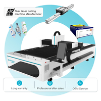 Máquina de Corte Láser de Fibra Industrial SuDiao 3015 para Láminas/Placas y Tubos Metálicos de 0-30 mm de Espesor, CNC de 3 Ejes, Alta Productividad