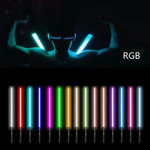 Nouvelle conception, jouets épées laser <span class=keywords><strong>Star</strong></span> <span class=keywords><strong>Wars</strong></span>, épée laser en métal, <span class=keywords><strong>sabre</strong></span> laser RGB, 15 couleurs arc-en-ciel, effets sonores, <span class=keywords><strong>sabre</strong></span> laser en métal - Product Image 2