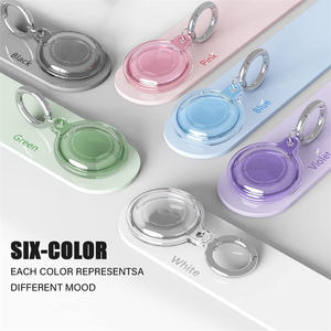 Paquete de <span class=keywords><strong>4</strong></span> Fundas protectoras transparentes <span class=keywords><strong>Airtag</strong></span>, cobertura de cuerpo completo, a prueba de golpes, impermeable, <span class=keywords><strong>AirTag</strong></span>, soporte para llavero, funda protectora de TPU - Product Image 5