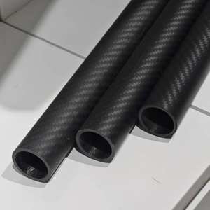Tubes ronds creux en fibre de carbone de qualité industrielle avec diamètres extérieurs de 0,5 à 50 mm, usinés avec précision par CNC - Product Image 1