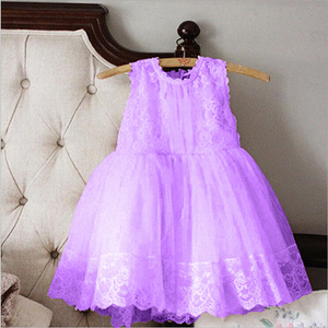 Vestidos de Cumpleaños para Bebés Niñas con Cuello Alto, Vestidos Transparentes para Niñas - Product Image 1