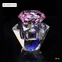 Gobelet en verre acrylique cristal diamant avec couvercle, outils d'art, coupelle Dappen pour monomère à ongles