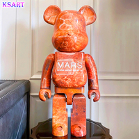 Résine Artisanat Intérieur Boutique Galerie Exposition Ours Brique Boutique décorations Statues de dessins animés et briques d'ours grandeur nature
