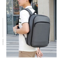 Sac à dos pour ordinateur portable QET1128 extensible pour homme, fin et antivol, 16 pouces, sacs à dos de voyage avec USB, imperméable, sac à dos de travail pour le quotidien