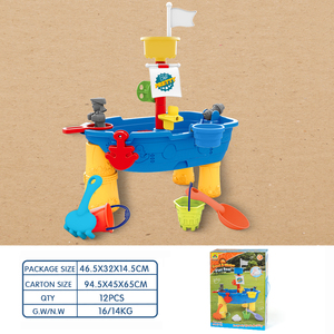 Estate divertimento all'aperto per bambini spiaggia giocattoli di sabbia Set tra cui tavolo di sabbia acqua secchio in Silicone tutto in plastica resistente - Product Image 3