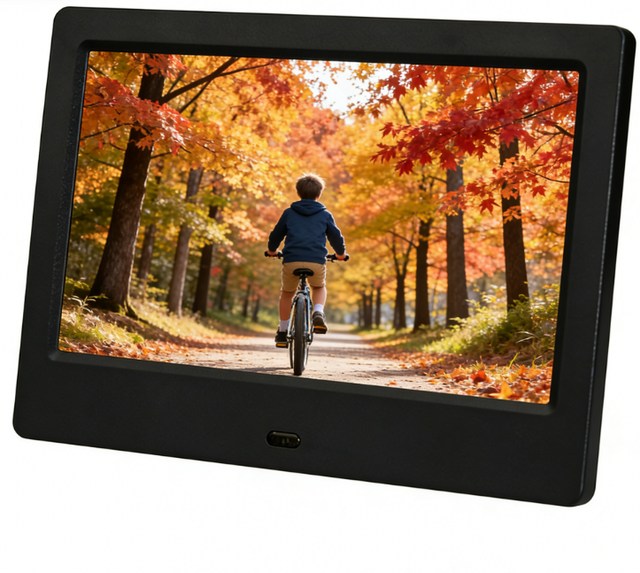 7 Inch Portable Travel Battery Operated Auto Rotate HD Display Digital Photo Frame
