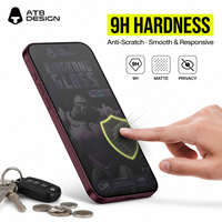Protection d'écran en verre trempé mat anti-espion 9H pour iPhone 18 17 16 Pro Max, anti-reflet, vente en gros usine