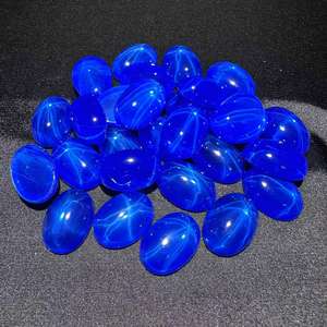 Zafiro Estrella Ovalado Cabujón, Corindón Sintético, Piedra Suelta - Product Image 3