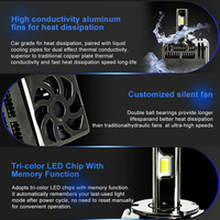 Phares LED D5S tricolores neufs, série D, 4500LM, 35W, étanches, directement de l'usine