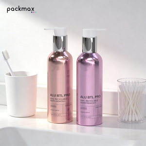 Flacon cosmétique en aluminium de qualité supérieure pour lotion, soin de la peau, shampoing - Grande capacité, usage quotidien, conteneur vide, pompe à lotion, personnalisable - Product Image 5