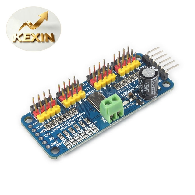 16-Channel PWM Servo Motor Driver Board Robot Controller I2C Interface Module PCA9685