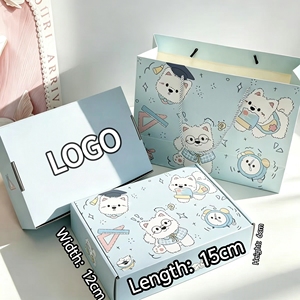 Caja de Envío con Diseño de Animales Coloridos y Adorables, Embalaje a Prueba de Golpes para Cosméticos, Regalos, Comercio Electrónico y Venta Minorista - Product Image 2