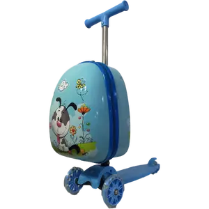 Пользовательский дешевый Дорожный чемодан на колесиках с 3D принтом, Детский чемодан для скутера для детей