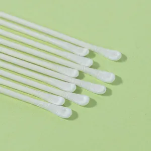 House Case Biodegradable Natural Organic 200 Double Head Paper Sticks Baby Q-tips Buds Cotton Swabs With Ears