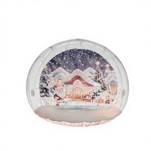 Nouvelle conception de globe de neige gonflable géant commercial pour Noël, cabine photo grandeur nature pour la publicité <span class=keywords><strong>des</strong></span> <span class=keywords><strong>fêtes</strong></span>, exposition en plein air, événement - Product Image 1