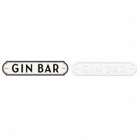 Plaque Métallique Vintage pour Bar à Gin, Décoration Murale Rustique pour Pub, Cocktail Lounge, Style Ancien