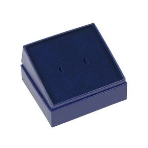 Scatola portagioie blu per gemelli, custodia elegante per accessori da uomo, confezione regalo - Product Image 1