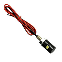 Feu arrière universel en aluminium pour moto, feu de plaque d'immatriculation, feu stop arrière, homologué E, 12V LED, clignotants de haute qualité, noir 1