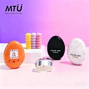 Nhà máy sản xuất, cung cấp tuýp son dưỡng môi hình trứng cao cấp 6ml, tùy chỉnh OEM, chất liệu nhựa ABS màu bạc mờ. - Product Image 2