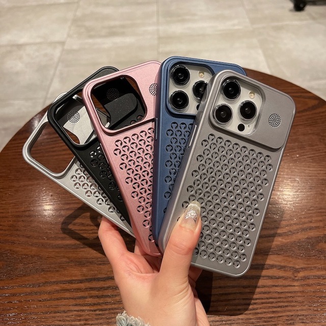 For iphone 11 12 13 14 15 16 Pro MAX TPU Honeycomb Hollowed Out Phone Case