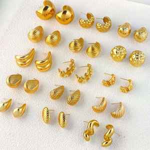 Pendientes Minimalistas de Acero Inoxidable para Mujer, Impermeables, Antideslustre, Color Acero, Antialérgicos, Accesorios de Uso Diario - Product Image 5