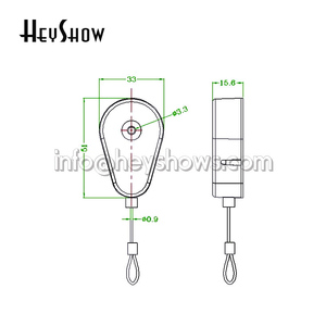 Dispositivo di Sicurezza per Telefoni Cellulari, Espositore Antifurto per <span class=keywords><strong>Gioielli</strong></span> con Cavo Retrattile, Gomma Flessibile Adesiva - Product Image 6