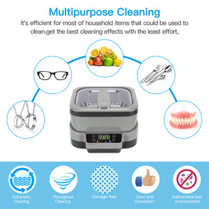ODM ZX-1200 1.2L Commercial Digital Ultrasonic Nail Tools Cleaner for Jewelry Watch Glasses Repair Tools Beauty Tools - Product Image 4