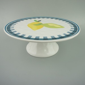 <span class=keywords><strong>Assiette</strong></span> à dessert en porcelaine européenne à <span class=keywords><strong>pied</strong></span> haut, écologique, moderne, pour mariage, anniversaire, plateau à fruits - Product Image 3