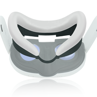 Coque en silicone confortable et résistante à la transpiration pour casque VR, accessoire de jeu, protection faciale pour Quest 3, fabriquée en Chine - Nouveauté 2023