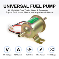 Pompe à Carburant Électrique Basse Pression 12V 24V, Fixation Boulonnée, pour Diesel Essence Voiture Carburateur Moto ATV HEP-02A