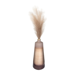 Vaso in vetro moderno a forma conica per l'arredamento del soggiorno, elegante complemento per la tavola di casa. - Product Image 2