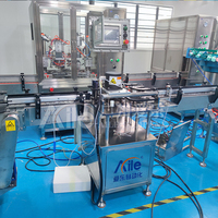 Ligne d'huile aérosol pneumatique automatique haute précision et haute productivité pour les canettes de désodorisants, pesticides et peintures en aérosol
