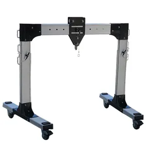 Compact gantry crane lightweight portable flexible disassembly height span adjustable small aluminum gantry crane