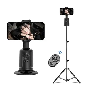 Mini Automatic Follow Camera Robotic Smart Self Rotating Face Tracking Selfie-stick 360 Mobile Phone Stand Detect Motion