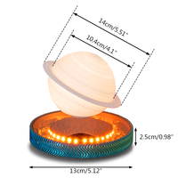 Lampe Saturne à lévitation magnétique HCNT, impression 3D, cadeau personnalisé, veilleuse, lampe de bureau LED, nouveau design