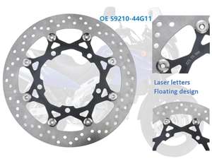 59210-44G11ดิสก์เบรกรถจักรยานยนต์ด้านหน้า310มม. สำหรับ <span class=keywords><strong>Suzuki</strong></span> V Strom DL 650 <span class=keywords><strong>1000</strong></span> GSF 1250 <span class=keywords><strong>GSR</strong></span> 600 750 - Product Image 1